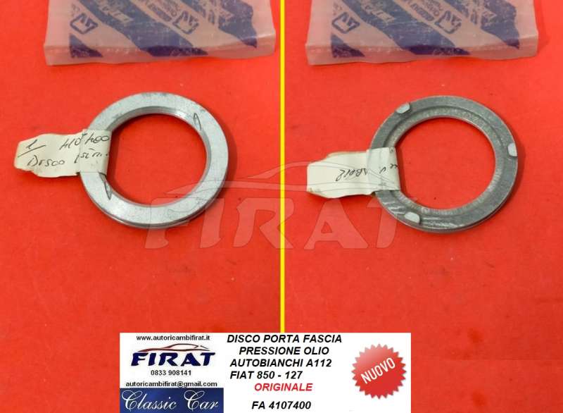 DISCO PORTA FASCIA PRESSIONE OLIO FIAT 127 - A112 (4107400)